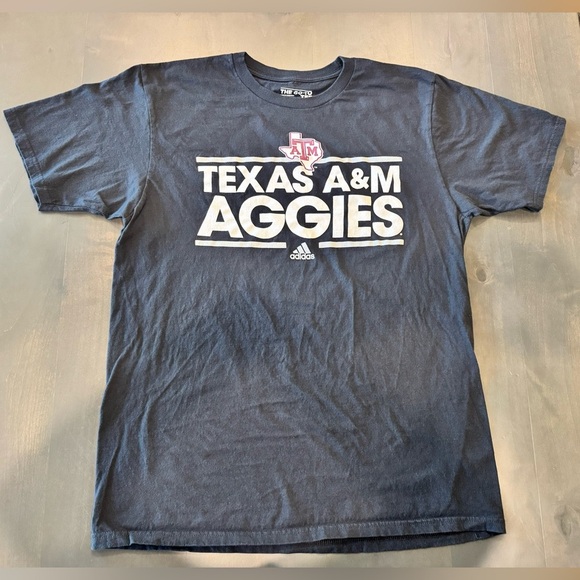 Mens Adidas Go-To Tee Black Texas A&M T-Shirt Size Large *Read Description* - Picture 1 of 4
